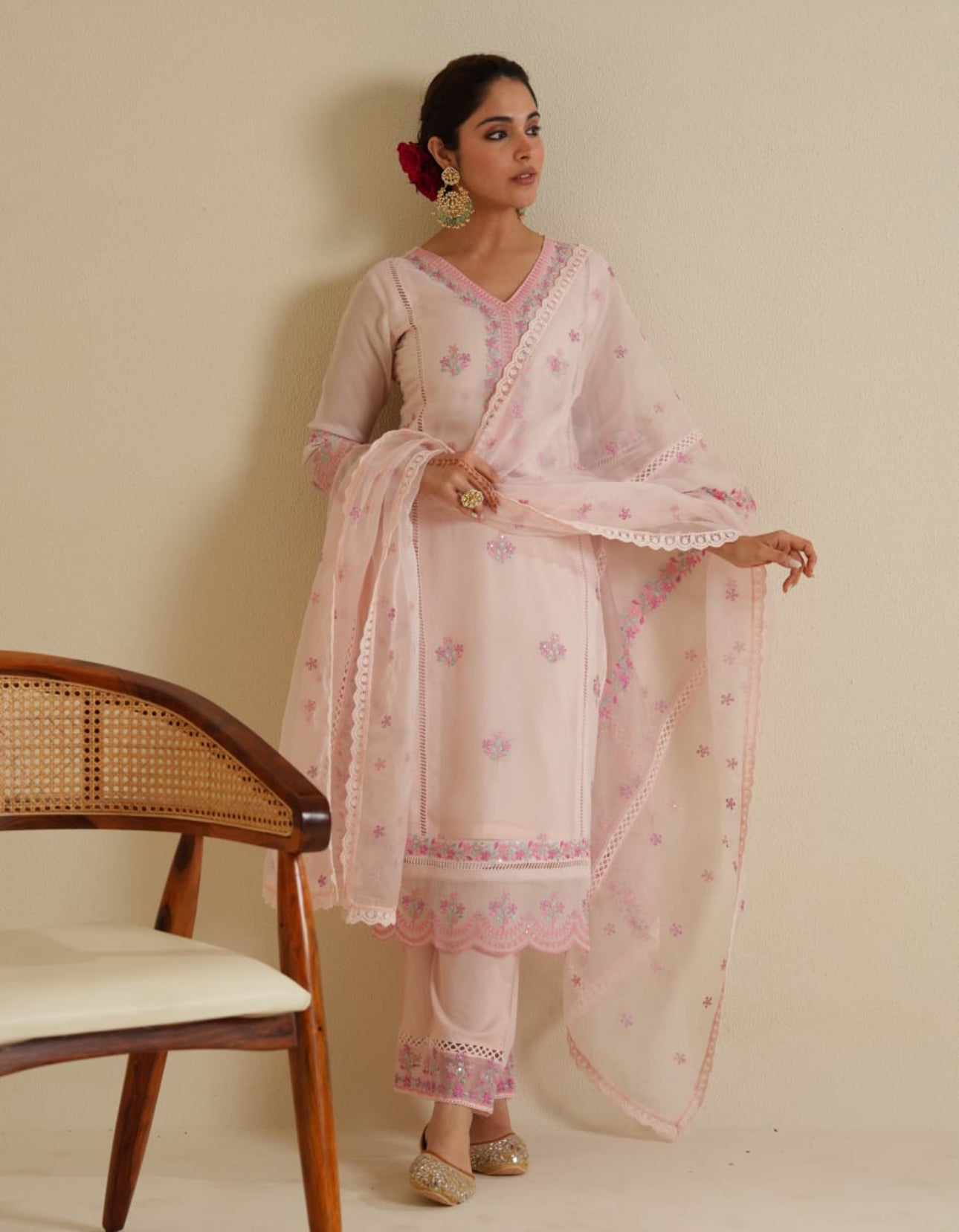Soft Organzi Pakistani suit