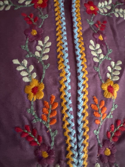 pure cotton threadwork cord set blazer style